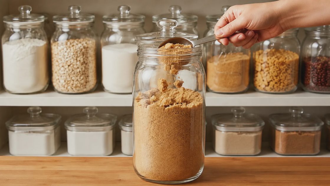 Close-up of Folinstall airtight glass jar lid with rubber seal for dry food storage.webp