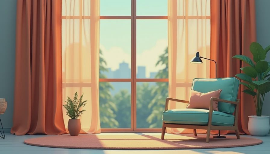 Visual context for lounge curtain ideas