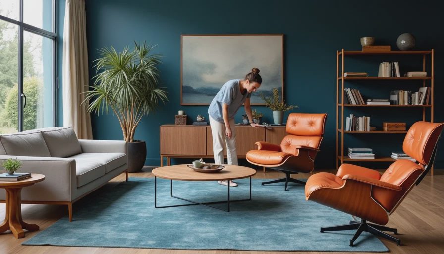 Visual context for mid century furniture
