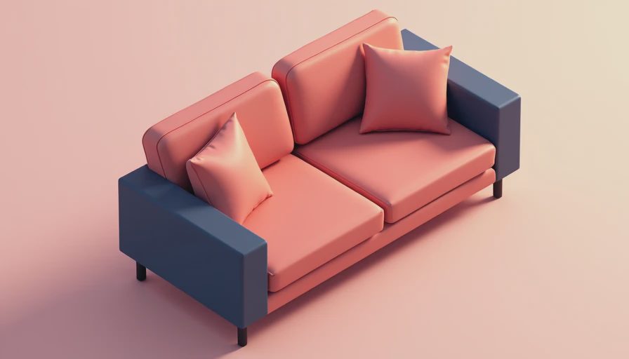 Visual context for apartment sofa