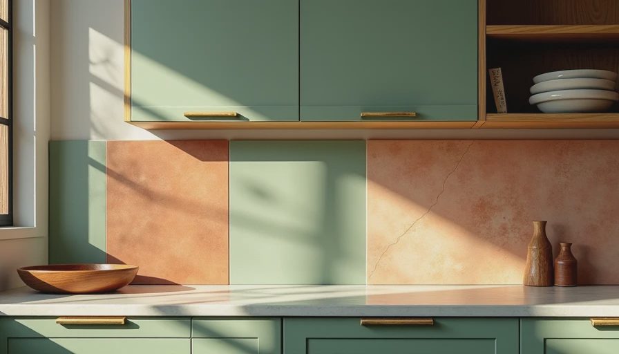 Visual context for mid century modern kitchen