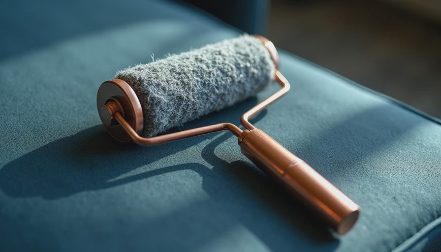 Visual context for how to remove pet hair from couch